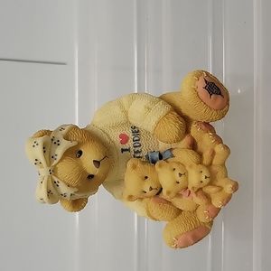 Bear Holding 3 Bears Cherished Teddies